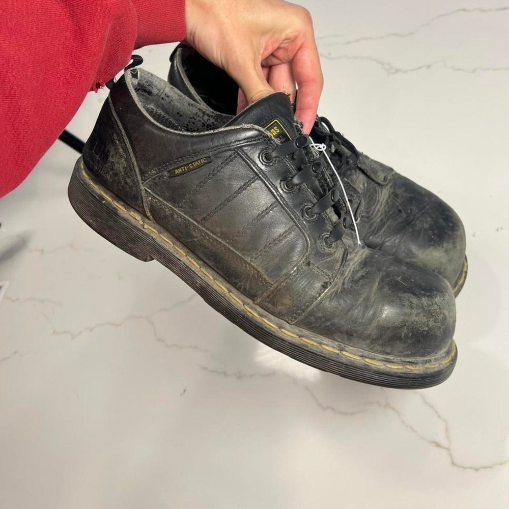 Dr. Martens Steel Toe Safety Shoe Mens Black Leather Anti-Static AW140 DM227 12